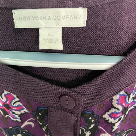 Purple light knit sweater - Picture 3 of 3